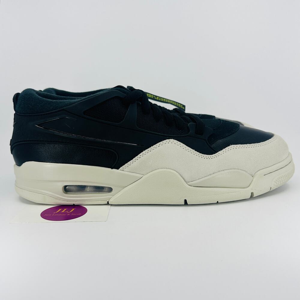 Nike Air Jordan Men's 4 RM Sneakers 'Black Light Bone' FQ7939-001 Size 14
